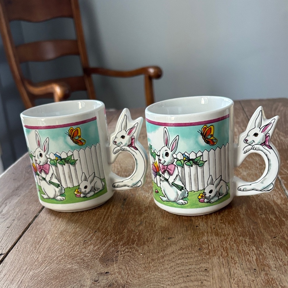 Bunny Themed Ceramic Mugs